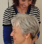 Maria McGivern working on an Alexander technique client