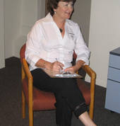 During an interview with a client