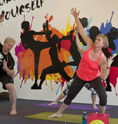 Les Mills group fitness classes include Body Balance, Body Step, Body Pump, Body Combat and RPM