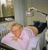 acupuncture with moxa on the needles, it has a lovely warming feeling