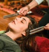 Tuning forks to calm the mind and balance energy points
