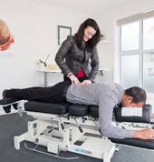 Dr. Mary Patterson - Chiropractor at work