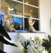 Main entrance to the massage studio.