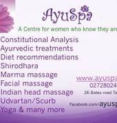 Be spoiled for choices at Ayuspa: A centre for women who know they are special
